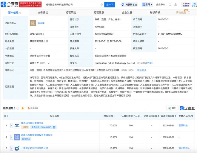 智元機器人攜手藍思科技，于湖南成立智啟未來公司，聚焦人工智能理論與算法軟件開發